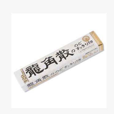 日本进口零食龙角散草本牛奶味润喉糖条装止咳化痰家庭必备40g