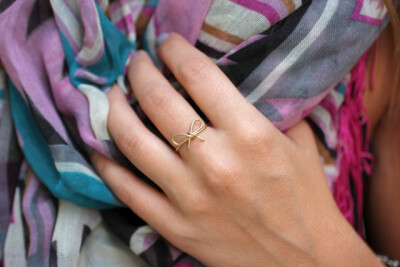 the most delicate of bow rings