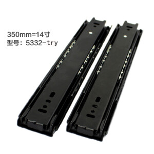 德国海蒂诗抽屉轨道/橱柜静音滚珠滑轨/导轨/滑道三节轨加厚