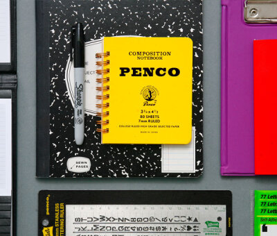 日本 penco composition notebook 线圈笔记本 s号 四色入