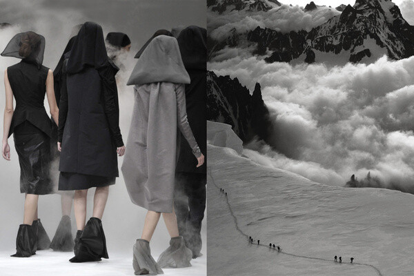 Rick Owens 2009春夏 vs 布昂瓦山谷