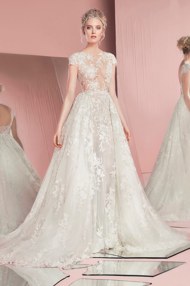 白色恋人。Zuhair Murad Spring 2016 婚纱系列。