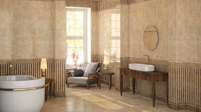 印象（DEJA VU）的设计灵感来源于法国19世纪印象派绘画大师的油画“印象•日出”。大理石的天然质感与瑰丽的色彩，仿佛印象派大师的画笔，将清晨的阳光洒满原野，湖面倒映着彩色的云霞，卷曲的树木与花草自由生长，…