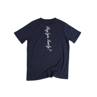 Fantasy Marque 15SS &quot;hey you lonely&quot; navy tee 藏蓝 T恤