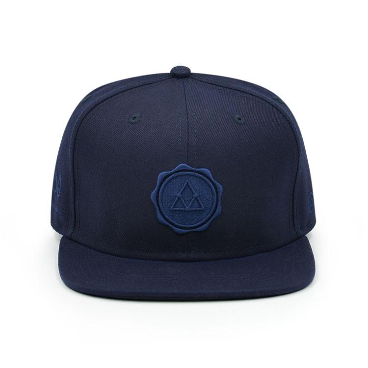 VEIL WAX STAMP Tonal Snapback 印章 海军蓝色 棒球帽子