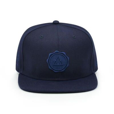 VEIL WAX STAMP Tonal Snapback 印章 海军蓝色 棒球帽子