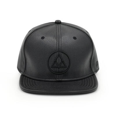 VEIL ALLBLACK 黑魂 Leather Snapback全黑皮革