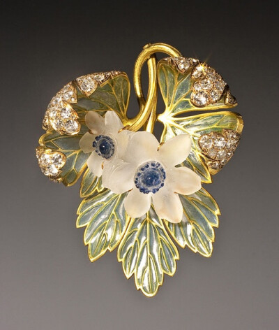 法国新艺术珠宝大师 Rene Lalique 珠宝设计作品。