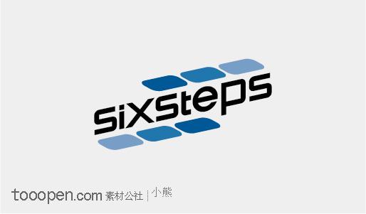 SIXSTEPS英文标志设计logo设计