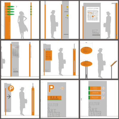 多项指示牌 总平面图 草地牌 停车场指示牌logo设计