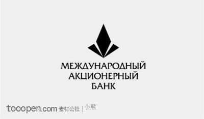 黑色几何菱形图形标志设计LOGO素材logo设计