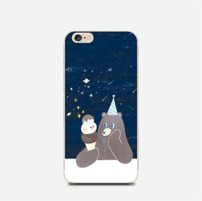 现货ice bear iphone44s55s66plus 米3米4浮雕手机壳