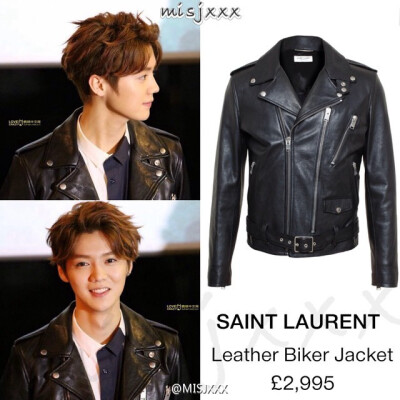 150122 电影《重返20岁》香港宣传启动仪式 皮衣 Saint Laurent