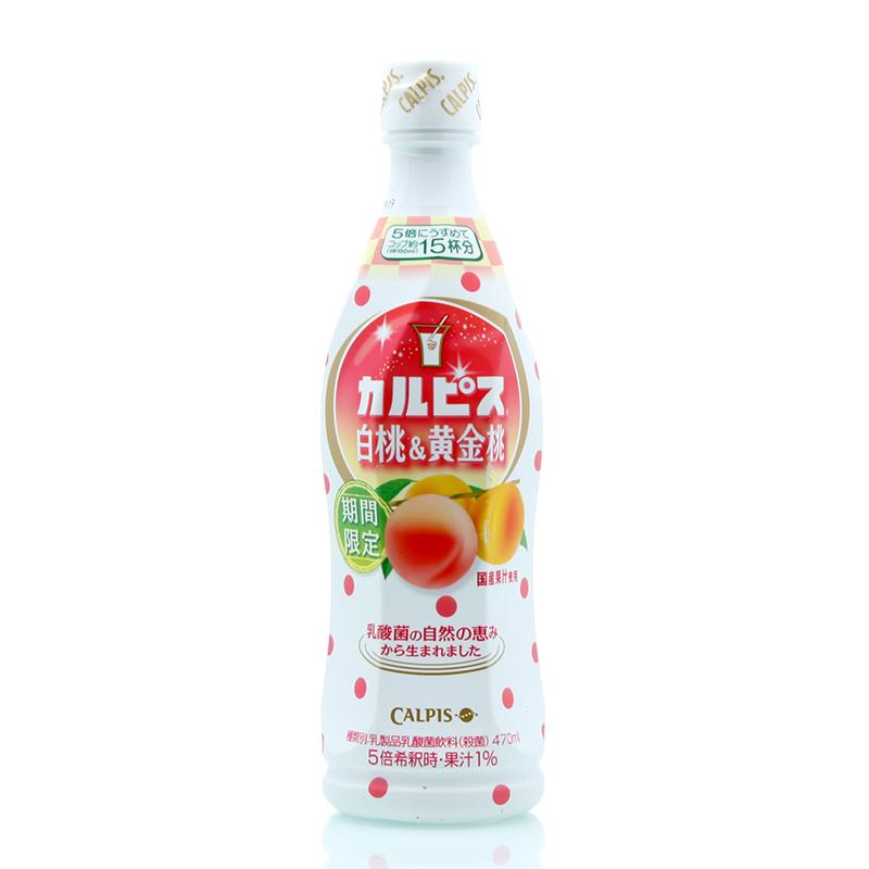 小屋日本进口饮料 CALPIS 可尔必思白桃浓缩果汁乳酸菌饮料 限定