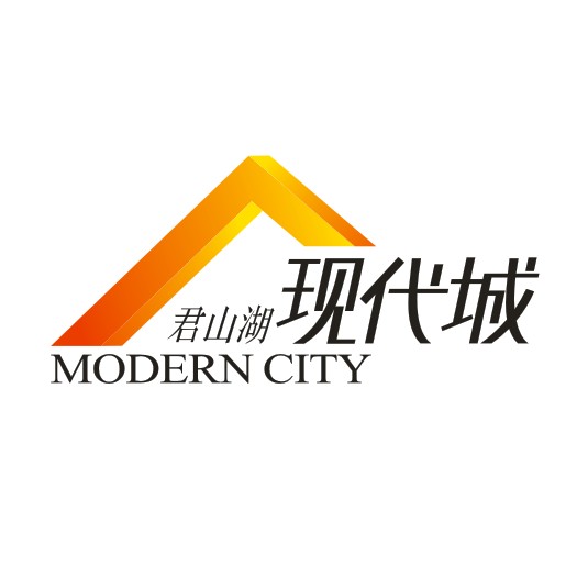 君山湖现代城房产标志房地产logo