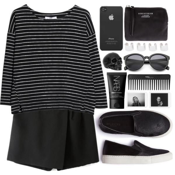 @lucluc @polyvore-editorial @polyvore #lucluc #blackandwhite #striped #simple for more amazing clothes and accessories shop here:www.lucluc.com sunglasses:http://www.lucluc.com/accessories/sunglasses/lucluc-black-v-mosaic-sunglasses.html skort:http://www.lucluc.com/bottoms/lucluc-brief-black-skorts.html