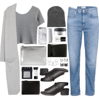 A fashion look from June 2015 featuring long cardigan, crop top and Acne Studios. Browse and shop related looks.