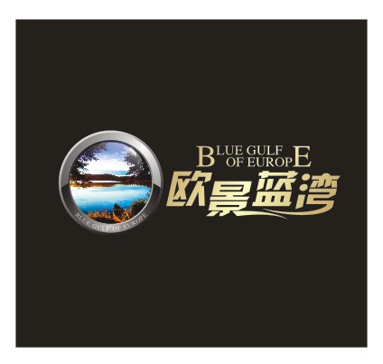 欧景蓝湾房产标志房地产logo