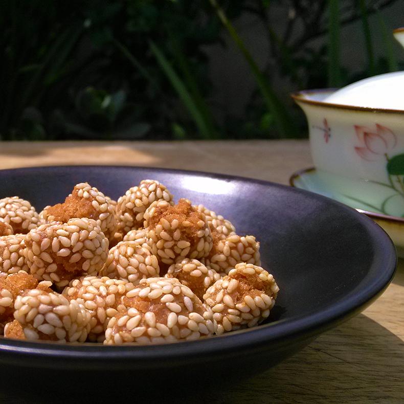 开口笑 江南味酥脆小小芝麻球 中秋零嘴食小吃特产桪味半岁纪念礼