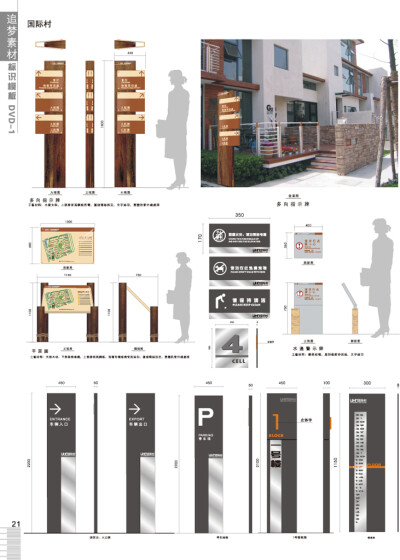 停车场指示牌 多项指示牌 小区总平面图logo设计