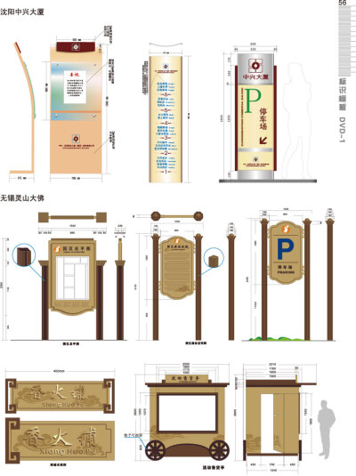 园区总平面图,流动售货亭,功能导向牌logo设计