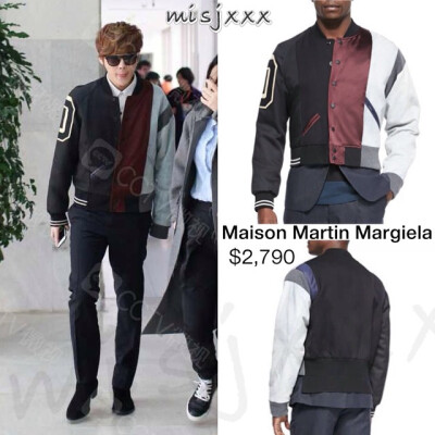 150212 央视羊年春晚联排（4） 拼接棒球夹克 Maison Martin Margiela