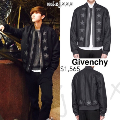 150507 鹿晗工作室微博更新 星星外套 Givenchy