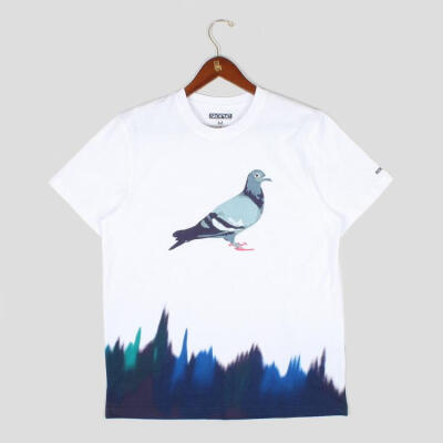 STAPLE GLAZE PIGEON TEE 高温溶解 红蓝 双色入