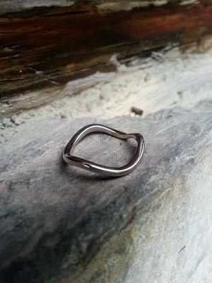 钻石心 极细 不规则 圈 银 轮廓 cos风格戒指环rings for women