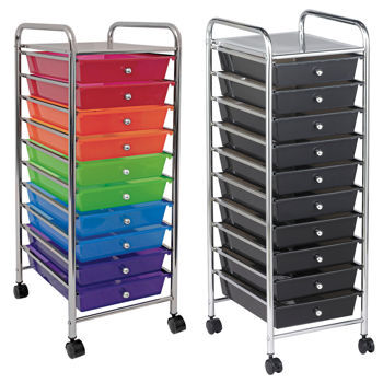 10-Drawer Mobile Organizer Cart by ECR4Kids