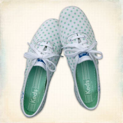 Hollister+Keds女款波点帆布鞋Champion Dot