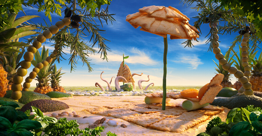 【Wheat Thins - Kraken】[Foodscapes食物风景]@提拉米苏 QQ号：1391734808