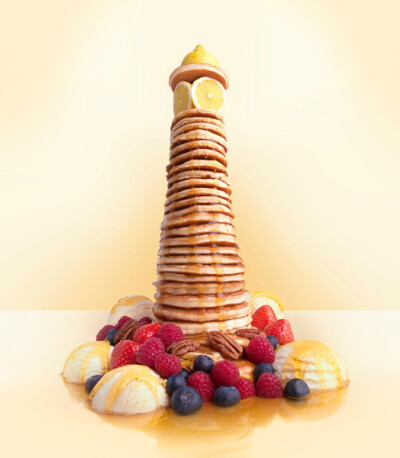 【Pancake Lighthouse】[Foodscapes食物风景]@提拉米苏 QQ号：1391734808