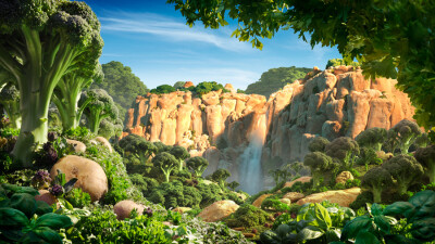 【Nutrilite Waterfall】[Foodscapes食物风景]@提拉米苏 QQ号：1391734808