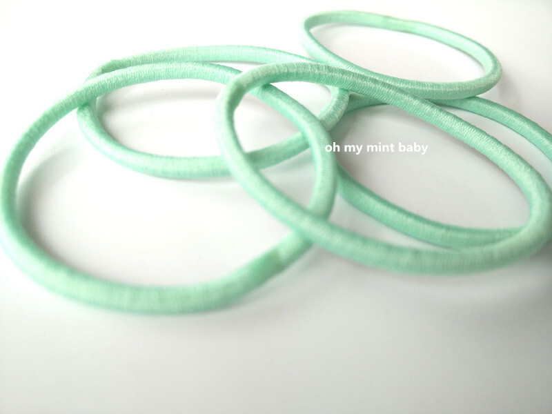 薄荷绿的发圈~圈圈圆圆
