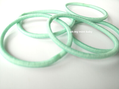 薄荷绿的发圈~圈圈圆圆
