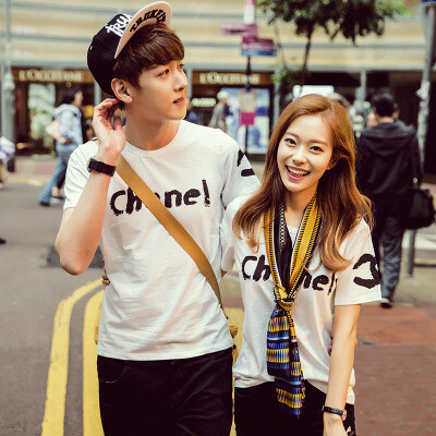 2015夏季新款韩国情侣装短袖t恤a15