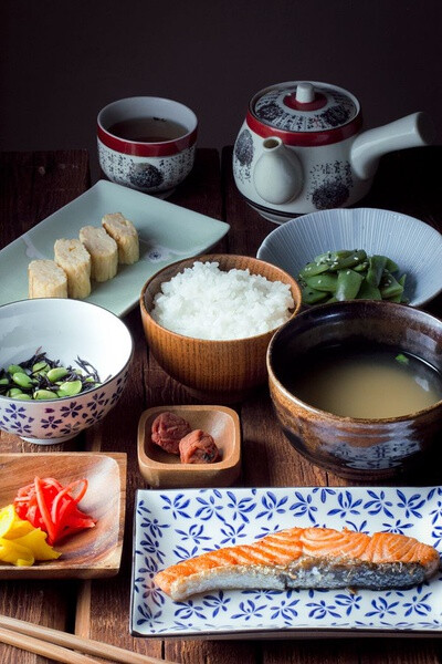 三文鱼定食