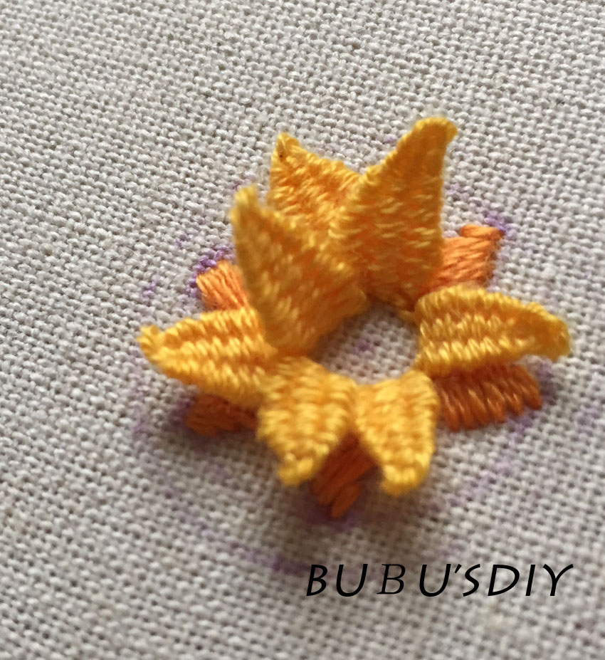 立体刺绣课·向日葵·化妆镜别针发梳做法·6月份北京站线下课堂