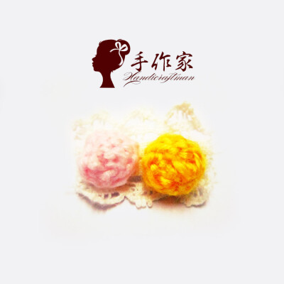 手作家原创手工发饰韩版森女日系小清新糖果色可爱小球发夹发圈