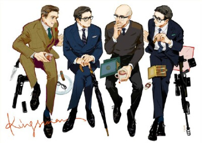 #Kingsman# Lancelot+Harry+Merlin+Percival 大人时间