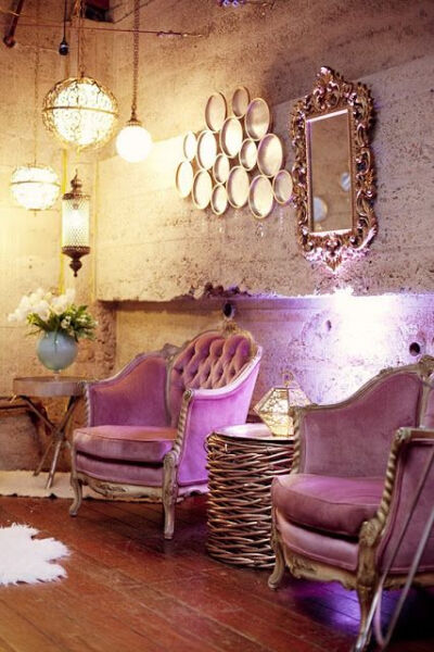 These chairs would be perfect in a champagne bar