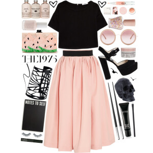 A fashion look from February 2015 featuring crop top, pleated skirt and michael michael kors shoes. Browse and shop related looks.