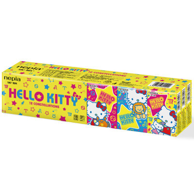 正品 妮飘 HelloKitty星座纸手帕 2层10片18包/条 江浙沪满百包邮