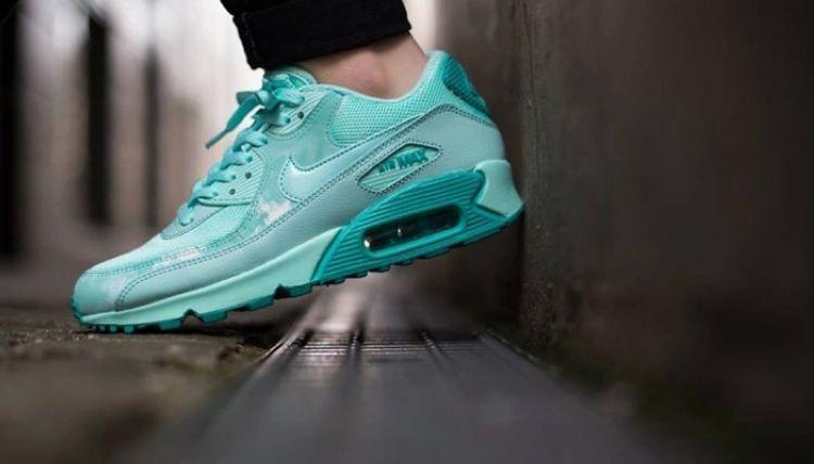 飞人Nike Air Max 90 Print 薄荷绿 跑步鞋 724980300800