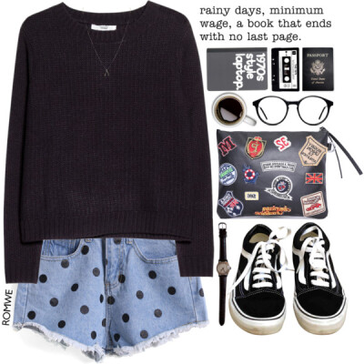 Shorts: http://www.romwe.com/Polka-Dot-Fringe-Denim-Blue-Shorts-p-114883-cat-680.html?SASSource=shareasale&amp;amp;utm_source=shareasale.com&amp;amp;utm_medium=affiliate&amp;amp;affiliateID=2567588utm…