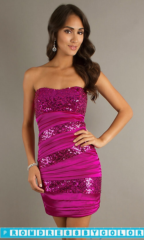 Pretty For Short Strapless Sequin Embellished Dress offers Cocktail Dresses fashion advice, style and flattery guides for the trendiest Cocktail Dresses, and fun prom hairstyle and beauty tips.