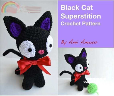 Ami Amour-black cat superstition-手工爱好者