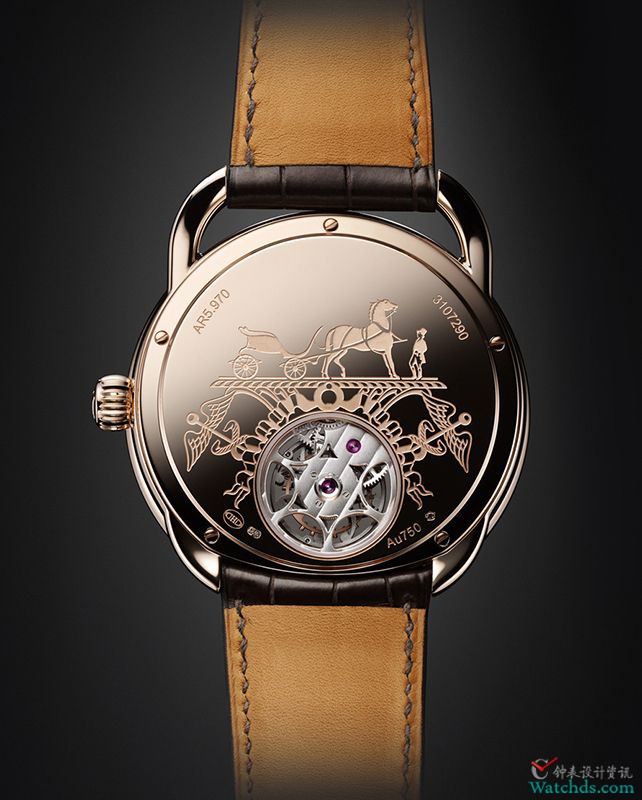 奢华名表爱马仕手表Hermes Arceau Lift Tourbillon Watch