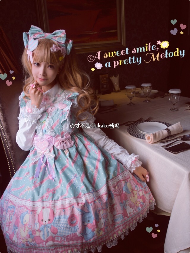 #Chikako# [兔子]A Fancy Toy，A Cute Bunny，An Angelic Smile，A Pretty Melody...[兔子]#Angelic Pretty##Melody Toys# 出镜@才不是Chikako酱呢 PHX@WoopsTock小二